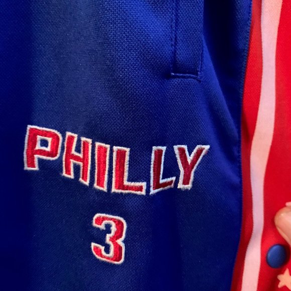 Philadelphia 76ers Allen Iverson Warm Up pants - Picture 2 of 5